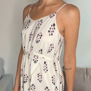 Madewell White Floral Dress